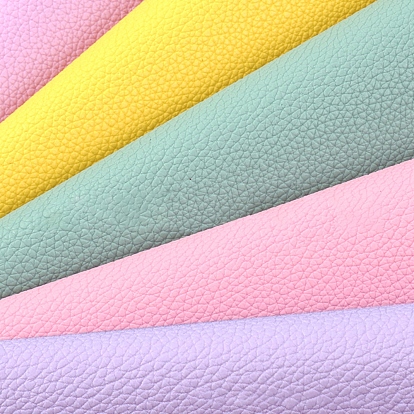 Lichee Pattern Imitation Leather Fabric Set, for Garment Accessories