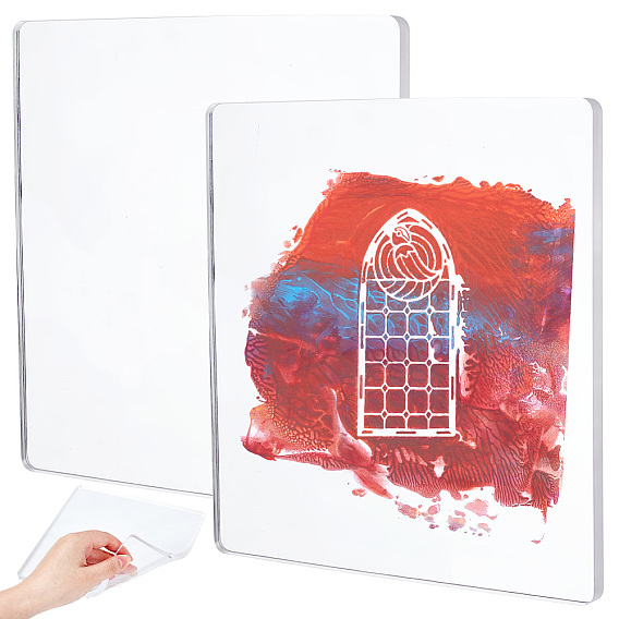 Многоразовая силиконовая пластина для гелевой печати для творчества.