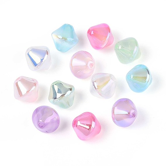 УФ-покрытие смоляные шарики, имитация шарики глаза кота, радужный, двухконусные