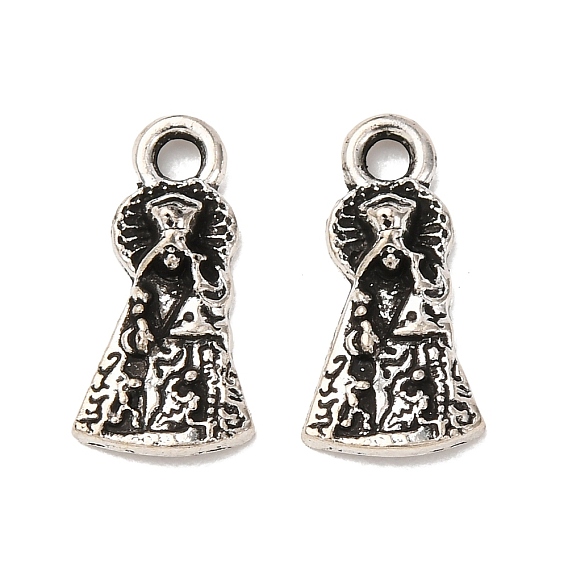Сплавочные подвески тибетского стиля, девственница десампарадос, без свинца и без кадмия