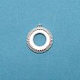 Brass Pendant Cabochon Settings, Flat Round