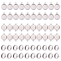 DIY Jewelry Making, 304 Stainless Steel Pendant Cabochon Settings, Connector Settings and Stud Earring Settings