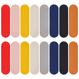 16 шт. 8 цветной чехол для ручки из искусственной кожи, подставка для карандашей, для офиса и школьных принадлежностей, овальные