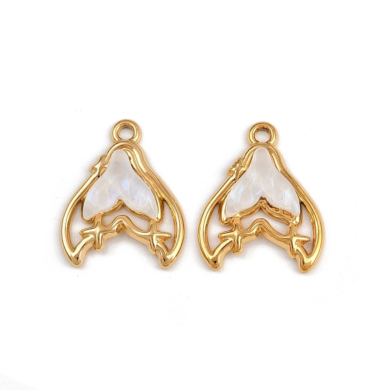 304 подвески из нержавеющей стали смолы, русалка русалки, ионное покрытие (ip)