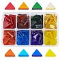Glass Cabochons, Mosaic Tiles, for Home Decoration or DIY Crafts, Triangle