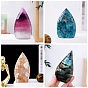 Natural Mixed Gemstone Teardrop Display Decorations, Figurine Home Decoration, Reiki Energy Stone for Healing