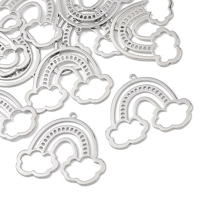Shegrace Messinganhänger, Regenbogen Charms, Bleifrei und Cadmiumfrei und Nickel frei