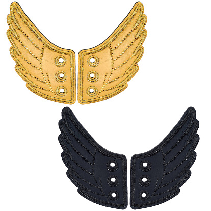 2 пары 2 цвета ткани с украшениями из войлока для обуви, аксессуары для обуви своими руками, крыло