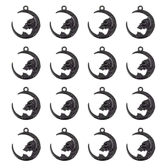 Подвески из сплава , Луна с черепом