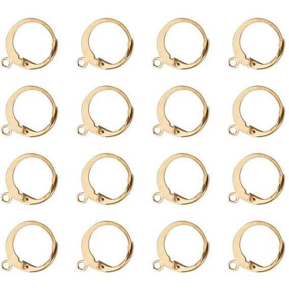 316 серьги-зажимы из хирургической нержавеющей стали, с петлей