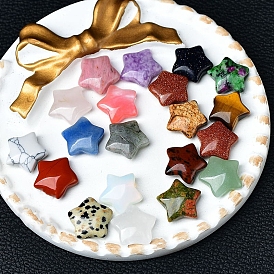 Украшения из натуральных и синтетических драгоценных камней в виде звезд, для украшения рабочего стола домашнего офиса