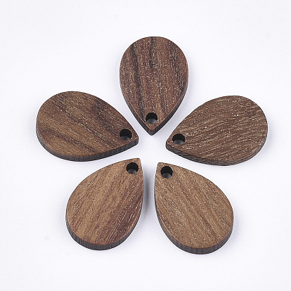 Colgantes de madera de nogal, lágrima