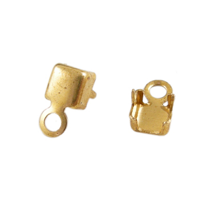 Brass Cup Chain Ends, Rhinestone Cup Chain Connectors