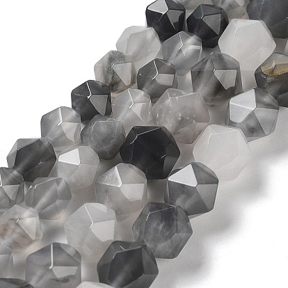 Естественный облачно кварц бисер пряди, граненые, звезды вырезать круглые бусы