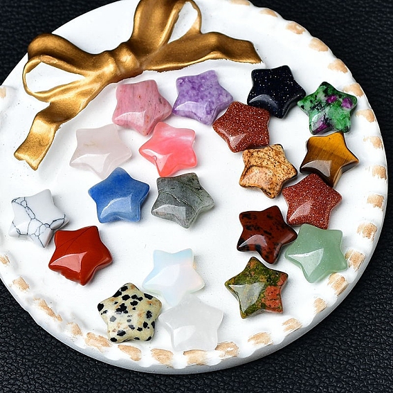 Украшения из натуральных и синтетических драгоценных камней в виде звезд, для украшения рабочего стола домашнего офиса