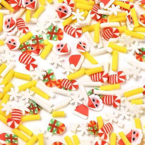 Рождественская тема ручной работы из полимерной глины кабошоны, Рождественский чулок