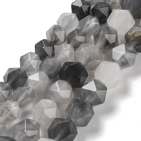 Естественный облачно кварц бисер пряди, граненые, звезды вырезать круглые бусы