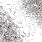 300Pcs 304 Stainless Steel Earring Hooks, with 300Pcs 304 Stainless Steel Open Jump Rings