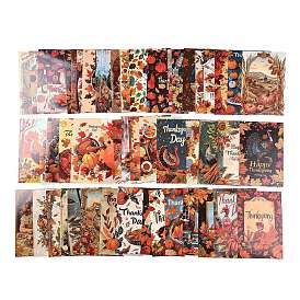 Thanksgiving Day Scrapbooking Paper Pads Set, for Card Making Craft Scrapbook Decoration