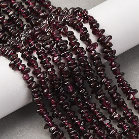 Гранат природный бисер нитей, чип