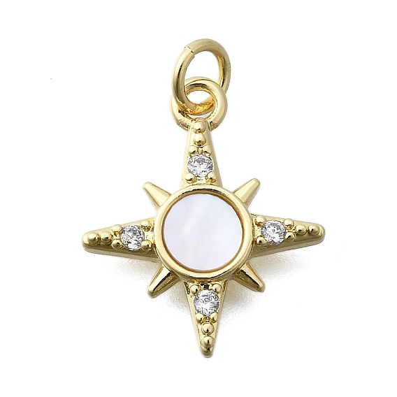 Латунный микропаве прозрачный кубический цирконий 8 подвески в виде звездочек, с оболочкой, без кадмия и без свинца, небесная звезда