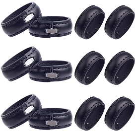 50 шт. искусственная кожа с кольцами для крепления поясного ремня из сплава, круглые кольца