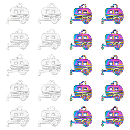 40 шт 2 цвета подвески из цинкового сплава в тибетском стиле, кемпинг автомобиль