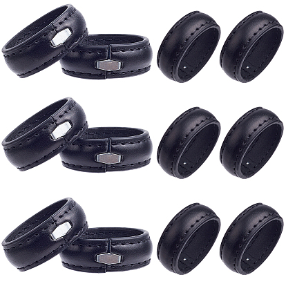 50 шт. искусственная кожа с кольцами для крепления поясного ремня из сплава, круглые кольца