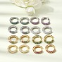 Micro cuivres ouvrent zircons boucles d'oreilles, sans plomb et sans cadmium, crémaillère plaquage, plaqué longue durée, plaqué or véritable 18k/platine