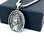Греческая мифология нержавеющая сталь овал с подвеской Иисус