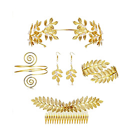Diadema de pan de oro para novia, corona de accesorios para el cabello de navidad