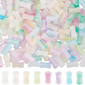 200шт. стеклянные бусины, имитирующие нефрит с градиентным цветом, бамбук