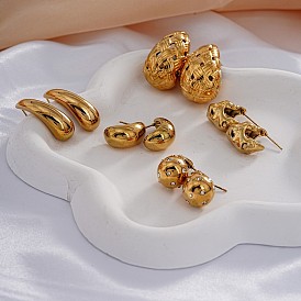 Fashionable and Cute Stud Earrings in Various Shapes