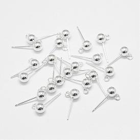 Sterling Silver Ear Stud Findings