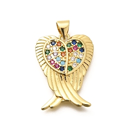 Стойка металлическая латунная микропрофилированная кубическая циркония подвески, долговечный, без свинца и без кадмия, крылатые прелести