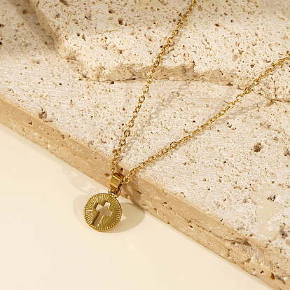 306 Подвески-кресты из нержавеющей стали в форме круга для женщин