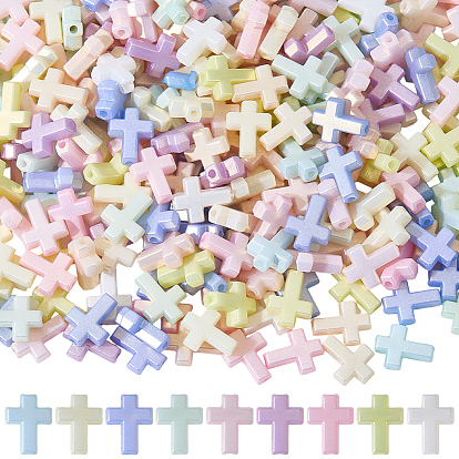 300 непрозрачные акриловые бусины, крестик