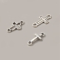 Tibetan Style Alloy Connector Charms, Cross, Religion