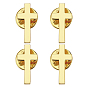 4Pcs Cross Alloy Lapel Pin Backs for Backpack Clothes