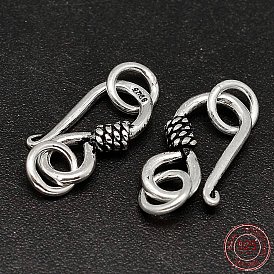 925 Thailand Sterling Silver S-Hook Clasps