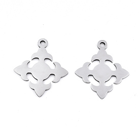 201 Stainless Steel Pendants, Laser Cut, Cross