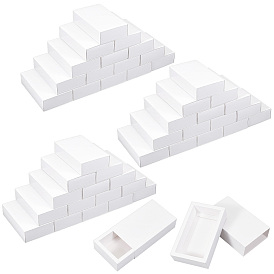 70Pcs Foldable Paper Drawer Boxes, Sliding Gift Boxes, for Christmas wrappping Gift, Party, Wedding, Rectangle