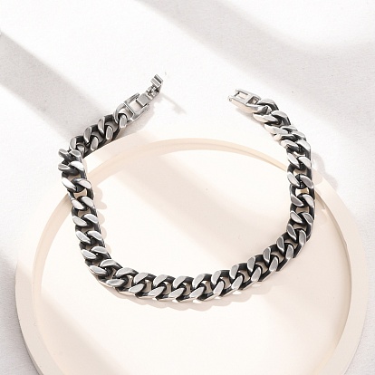 667 браслеты из кубинских цепей из нержавеющей стали для женщин и мужчин