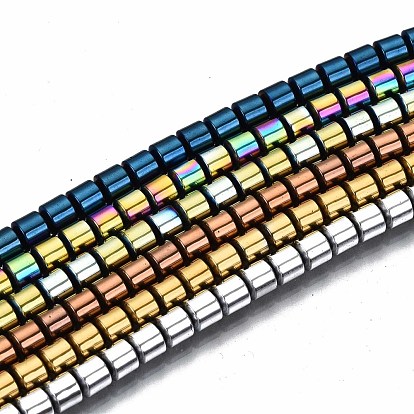 Electroplate Non-magnetic Synthetic Hematite Beads Strands, Column