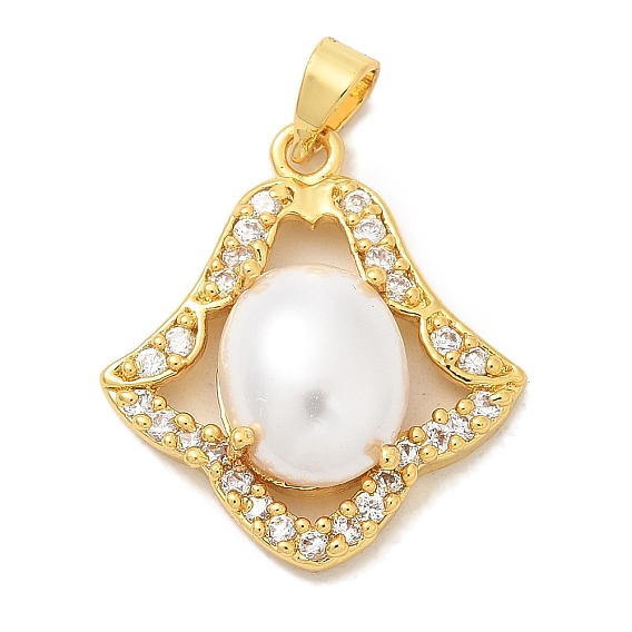 Стойка металлическая латунная микропрофилированная кубическая циркония подвески, с пластиковой жемчужины, долговечный, подвески без свинца и кадмия