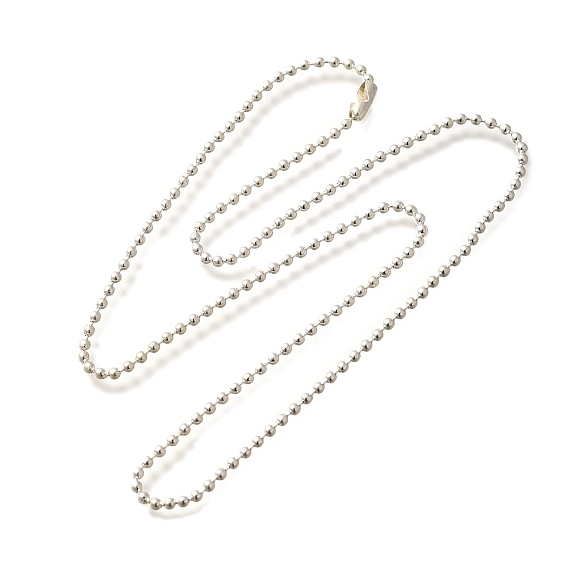 Ожерелья из латунной шариковой цепи, без кадмия и без свинца, долговечный, стойки покрытие