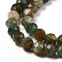 Natural Fuchsite Beads Strands, Faceted, Round