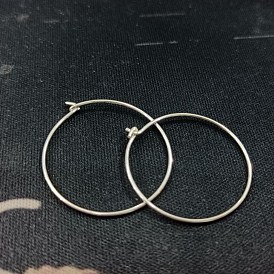 925 Sterling Silver Hoop Earrings Findings, Wine Glass Charm Rings for DIY Crafting Art