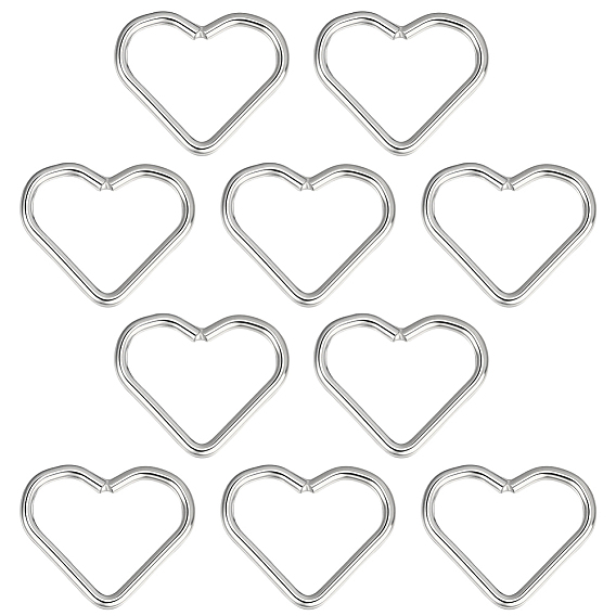 10колец из стерлингового серебра, с 1 квадратной салфеткой для полировки серебра из замшевой ткани, сердце