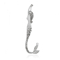 Mermaid Tibetan Style Alloy Bookmarks, 120x35x2mm, Hole: 3mm